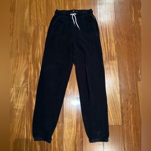 Volcom XS women’s black fleece sweats sz XS zero